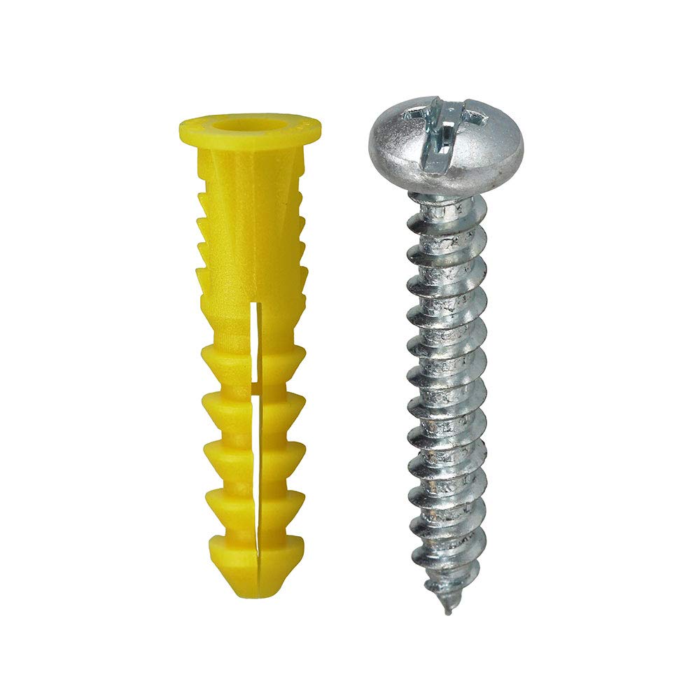 L.H. Dottie 2AK Anchor Kit, 10 by 1-Inch Length Screw, 122 Anchor, Yellow