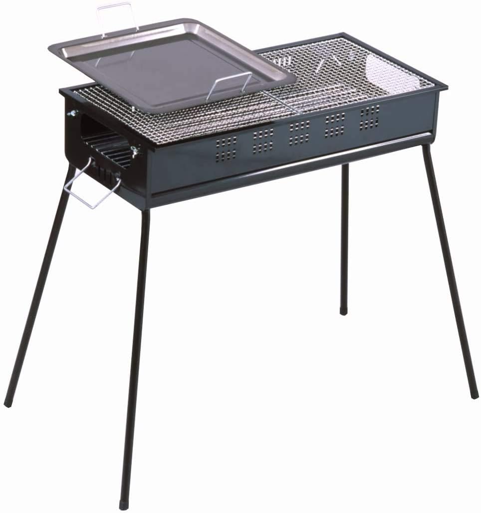 バーベキューコンロ 8 10人用 大容量 鉄板付き 調味料入れ