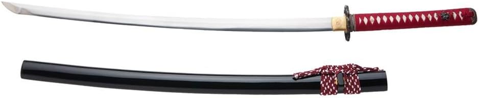 SkyJiro HOTA-TEGAI (Scallop) Red & Black Forge Japanese Samurai Katana Sword