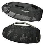 Gettimore Lautsprecher-Staubschutz für JBL Boombox 3, Nylon-Schutzhülle mit eng anliegender Passform, 27 x 19 x 2 cm, leicht und tragbar, Schwarz