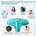 Neck Stretcher Neck and Shoulder Relaxer,Portable Cervical Traction Device Neck Stretcher,Neck Posture Corrector Chiropractic Pillow for TMJ Pain Relief and Cervical Spine Alignment
