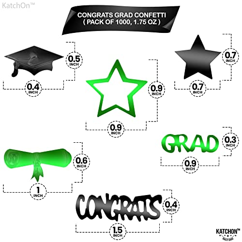 Image of Graduation Decorations 2026 | Shiny 2026 Congrats Grad Confetti - Pack of 1000 | Graduation Confetti Class of 2026 | Graduation Confetti 2026, 2026 Graduation Table Decorations,KatchOn