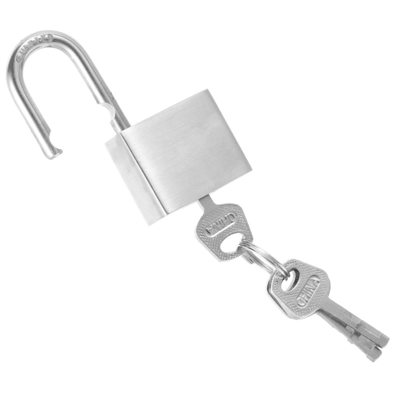 Lurrose 3 Pezzi Lucchetto in Acciaio Inossidabile Lucchetto Con Chiave Serrature Per Valigie Piccolo Bagaglio Piccole Serrature Con Chiavi Blocco Armadietto Valigia Silver