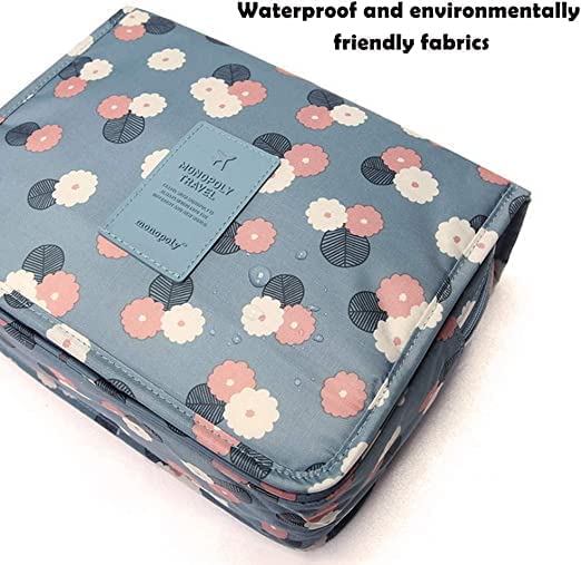 krupasadhya Hanging Travel Rolling Bag Cosmetic Make up Organizer Multifunction Portable Makeup Pouch for Women and Girls Waterproof Ladies Case Travelling Storage Bag(multidesign,Pack of 1) 4