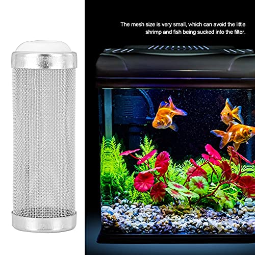 Image of Joyzan Aquarium Filter Inflow Inlet Mesh, Intake Shrimp Guard Protector | Stainless Steel Metal Fish Tank Prefilter Tube Strainer Cover Screen Net Protecting Basket Media Accessory 16mm 5Pcs