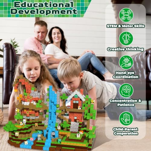 Magnetische Bausteine mit Magische Flussabenteuer: 300 Teile Magnetbausteine – Baue Deine Eigene Schatzjagd mit Figuren und Kreativen… – Ansicht 6