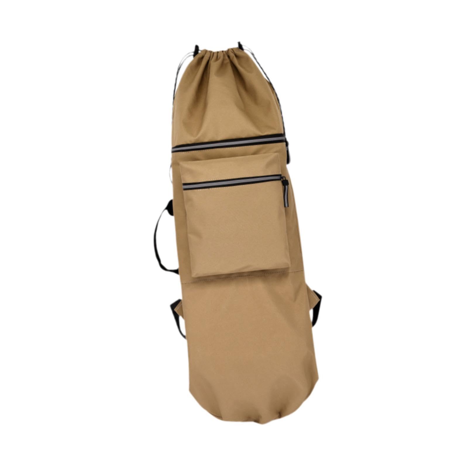 Oshhni Skateboard Sac à Dos Souple à Dos réglable Strape Nylon PLACKING Rangement Indoor Sac à Main extérieur Sac à Main