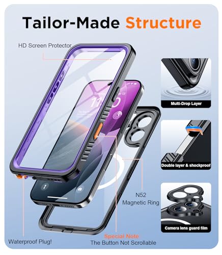 Coque antichoc iPhone 16 Plus avec protection intégrale militaire et MagSafe - 6