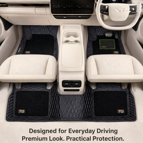 Image of EV MASTER 7D Car Floor Mats for Vinfast VF 7 Hybrid (2026 Onwards) Complete Set | All Weather | Anti-Slip | Luxury Premium Car Mat | Full Coverage | Custom Fitted Car Foot Mats