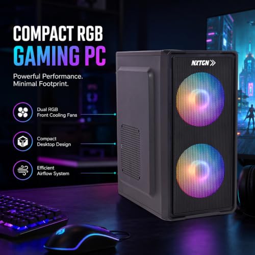 Image of NXTGN Core i7 Desktop PC | Core i7-4770 | 16GB RAM | 512GB M.2 SSD | 4GB GT1030 Graphics | HDMI + VGA Dual Display | USB 3.0 | 5G WiFi & Bluetooth | Windows 11 Pro | MS Office 2021 | 2 Years Warranty