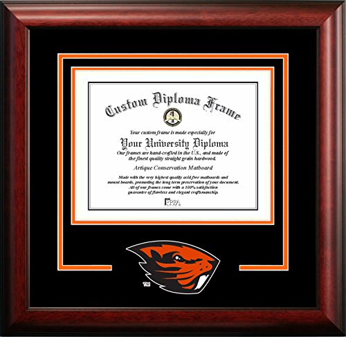 Campus Images NCAA Oregon State Beavers Spirit Diploma Frame Mahogany
