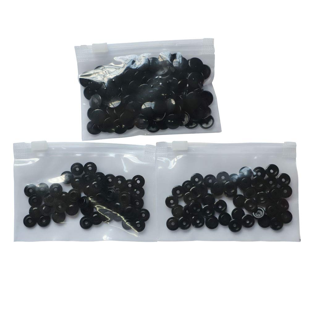200 Sets Navy Blue Plastic Snap Fasteners Size 20 (T5) For Baby Clothes & Crafts