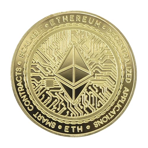 Ethereum Classic Blockchain Crypto Gold Plated Coin