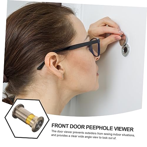 Mirilla para puerta con lente ajustable, alta definición para mayor seguridad y privacidad, fácil instalación para diferentes grosores de puerta, vista gran angular miniatura 4