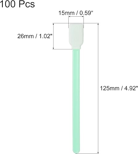 Miniatura 2 de PATIKIL Palos de limpieza cuadrados de poliéster, rectángulo, 4.92 pulgadas, multiusos, sala blanca para sensores de cámara, impresoras,