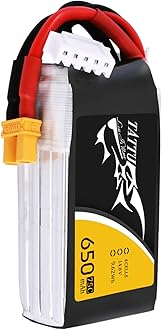 14.8V 75C 4S 650mAh LiPo Battery with XT30 Plug for 90-150mm, FPV Quadcopters