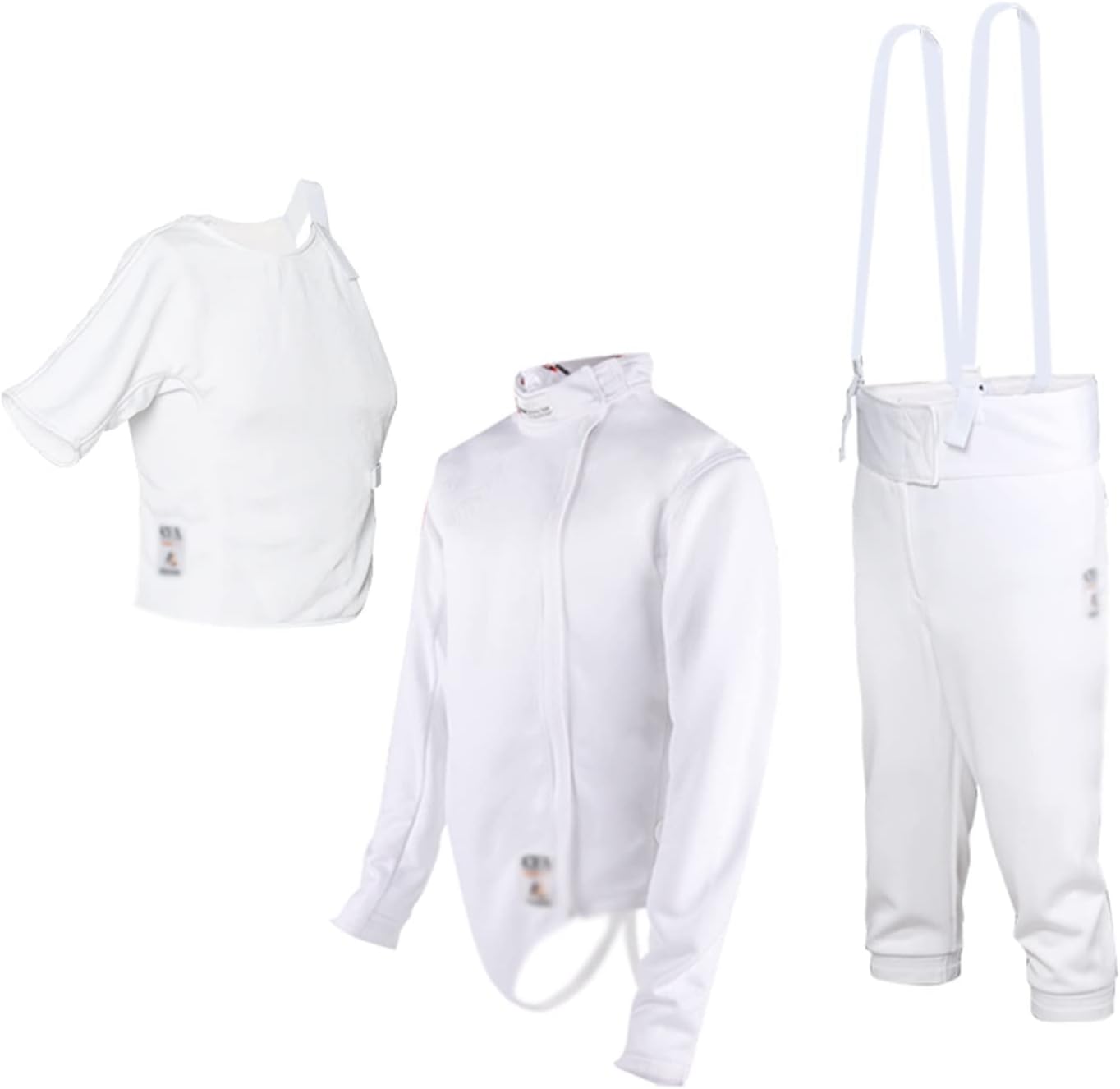 3-Piece Fencing Suit 450N Fencing Training Clothing Fencing Training Equipment for Fencing Training/Competition (Thickness : Left Hand, Size : 4)