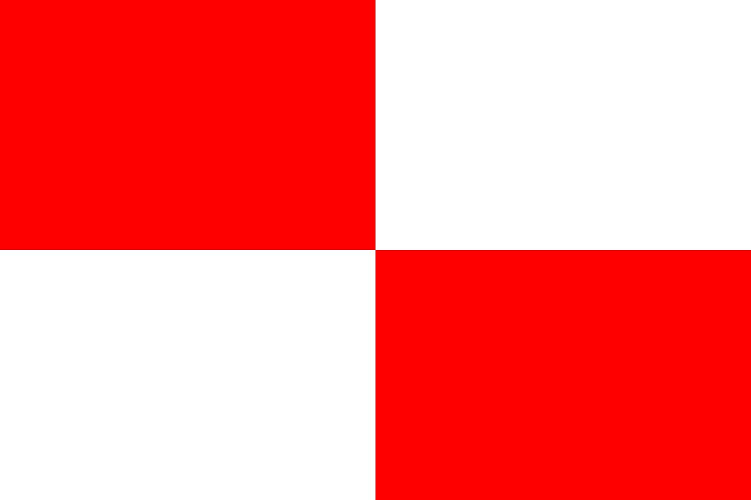 Drapeau Large 23Flag Quarterly RW grand format pour mât extérieur et décoration