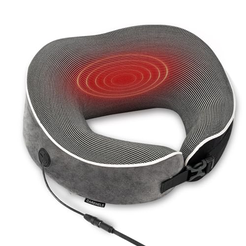 CAREHELS Heating Therapy Neck Pillow, Neck Support Pillow with USB Heating, Cervical Travel Pillow for Neck Fatigue Stiff Relief, Adjustable Warm Temperature, Neck Care Gift for Travel and sleeping CAREHELS Heating Therapy Neck Pillow, Neck Support Pillow with USB Heating, Cervical Travel Pillow for Neck Fatigue Stiff Relief, Adjustable Warm Temperature, Neck Care Gift for Travel and sleeping