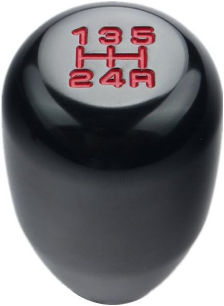 5 Speed Manual Shift Knob M10x1.25 Screw On Aluminum for Nissan Mazda Mitsubishi (Black)