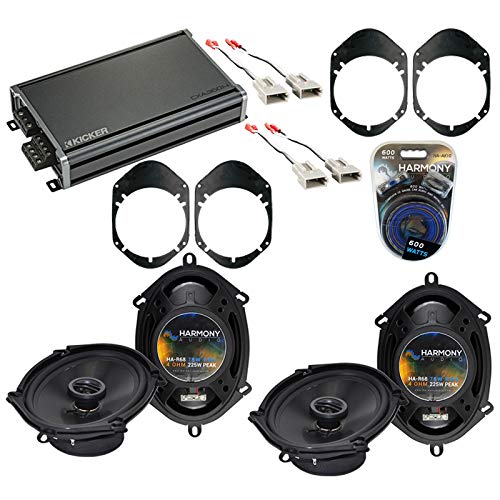 Harmony Audio HA-R68 Compatible with Ford Taurus 1996-1999 Bundled with CXA360.4 Amplifier Factory Speaker Replacement Package