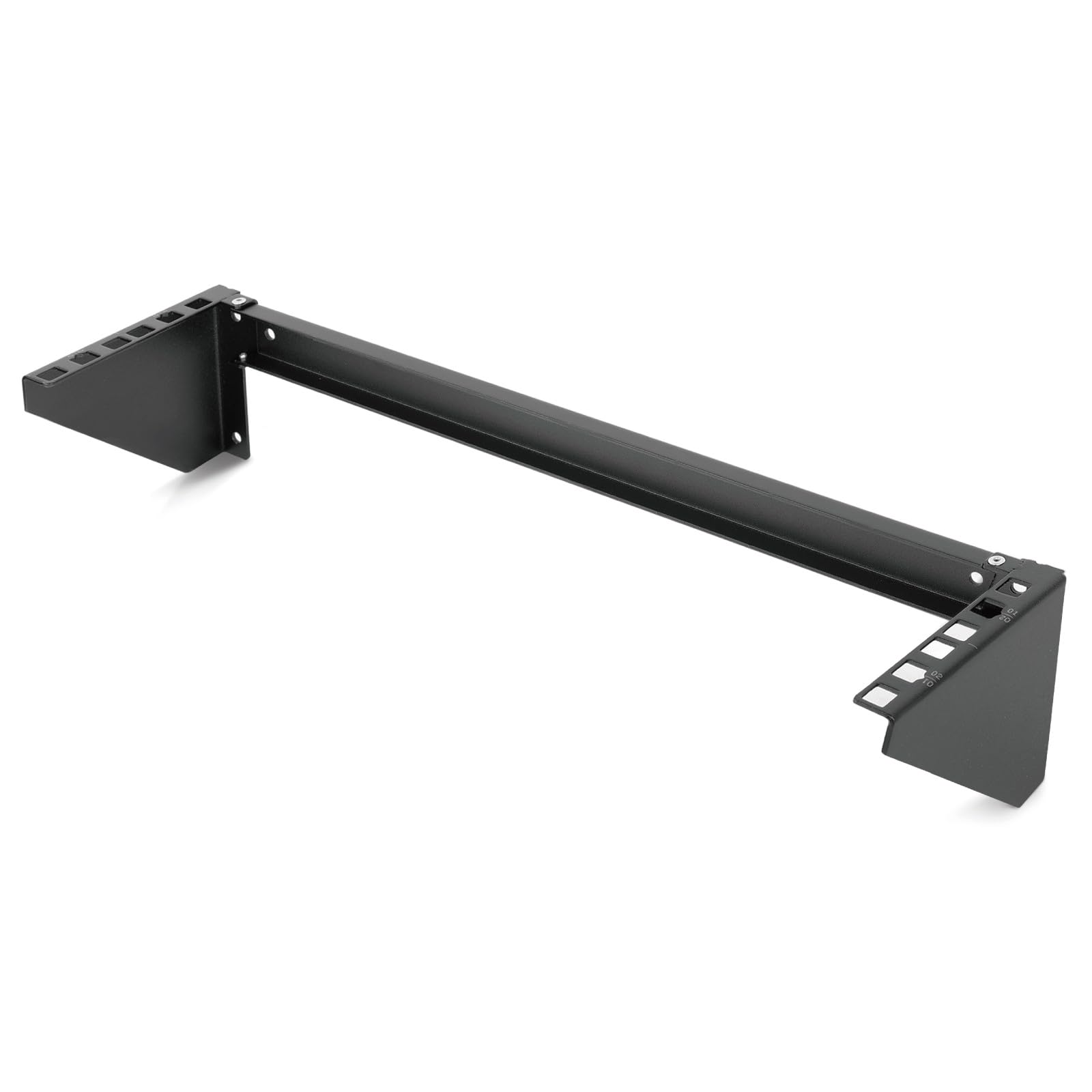 Tecmojo 19 Pollici 2U Supporto, da Parete Verticale, Supporto Ribaltabile per Pannello di Permutazione, Rack Server Aperto con Portata 20kg, Montaggio Verticale/Orizzontale/Sotto il Tavolo, Nero