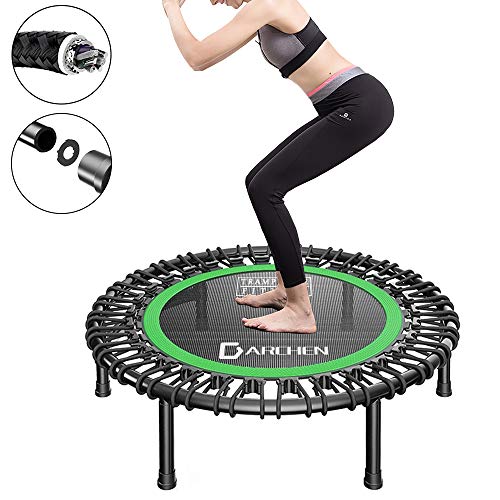 DARCHEN 450 lbs Mini Trampoline for Adults, Indoor Small Rebounder Exercise Trampoline