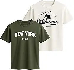 Combo 2 Camisetas Masculinas 100% Algodão Premium