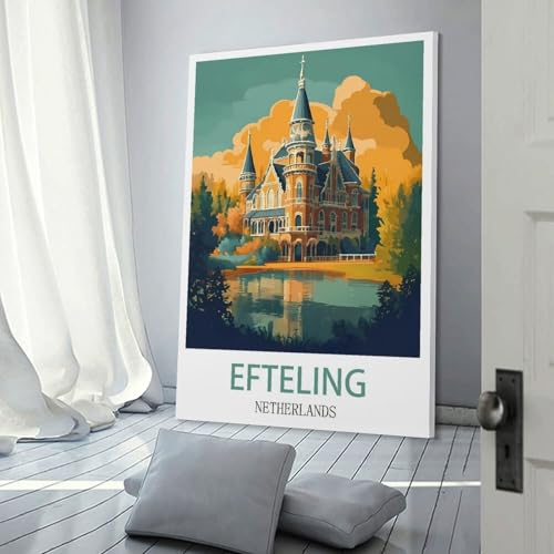 Affiche Efteling Pays-Bas pour décorer un salon moderne