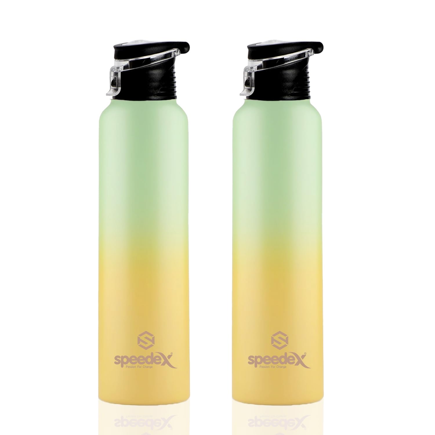 Speedex Water Bottles Stainless Steel Water Bottle 1 Litre for School Boys Girls Gym Office Home, Leakproof, Rust Free (1000 Ml, Dual Lemon Green Colour, Flipper Cap, Set of 2, 1 Litre) (B0CY2Q7TDR) Amazon Price History, Amazon Price Tracker