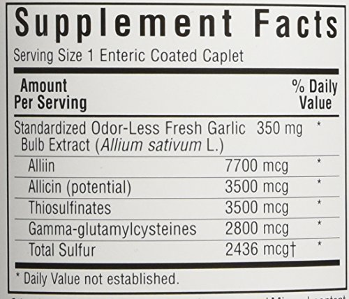 Bluebonnet Standardized Fresh Garlic Extract Supplement, 90 Count #TOP3