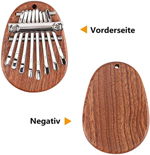 Komunj – Kalimba – Piano à pouces – De petite taille et de qualité supérieure – 8 Touches – Instrument de musique pour… - Les Beatles, Paul McCartney, John Lennon, RIngo Starr, George Harrison Komunj - Kalimba - Piano à pouces - De petite taille et de qualité supérieure - 8 Touches - Instrument de musique pour… – Image 4