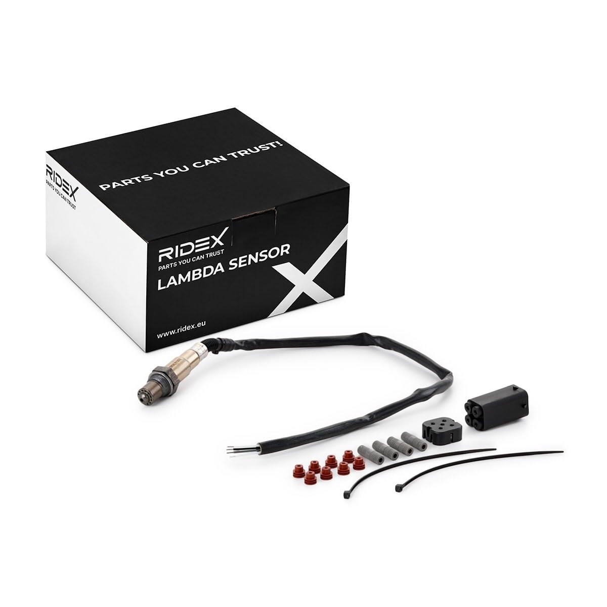 RIDEX 3922L0229 Sonda lambda con connettore a compressione con materiale di fissaggio/montaggio senza spina/cappuccio Compatibilità con RENAULT Clio 3 Hatchback BR0/1, CR0/1