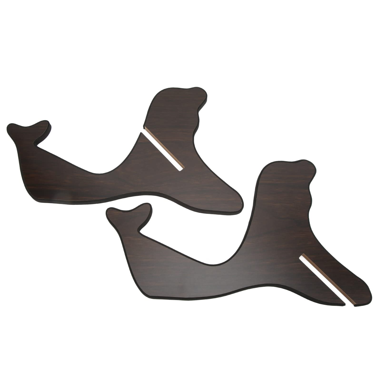 2 Stück Ukulele-Ständer, Zusammengesetzter Ukulele-Ständer, Holz-Ukulelen-Halterung, Holz-Gitarren-Display-Ständer, Gitarren-Halterung für Saiteninstrumente (Schwarz)