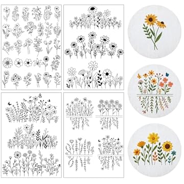 floral patterns for hand embroidery