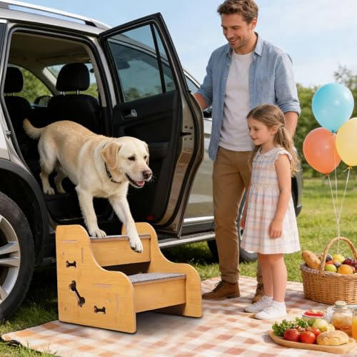 Rampa de escalera inclinada para perros pequeños que sufren al saltar al sofá 3
