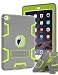 iPad 4 Case,iPad 3 Case,iPad 2 Case,TIANLI(TM) ArmorBox [Three Layer] Convertible [Heavy Duty] Rugged Hybrid Protective With KickStand Case For iPad 2/iPad 3/iPad 4,Grey/Lemony Yellow