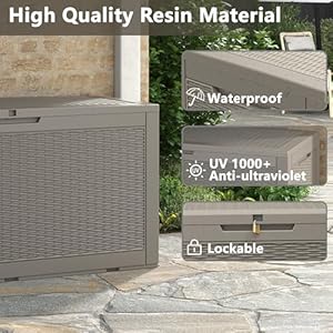 100gallondeckboxlockablerattanoutdoorstorageboxwaterproofoutdoorcontainerforpatiofurniturecushionspillow Urban Country Home Decor 100 gallon deck box lockable rattan outdoor storage box waterproof outdoor container for patio furniture cushions pillow urban country home decor