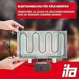 ITA Elektryczny element grzejnika wędzarniczego 2000 W - uniwersalna cewka grzewcza do szafek dla palących i wędzarni - stal
