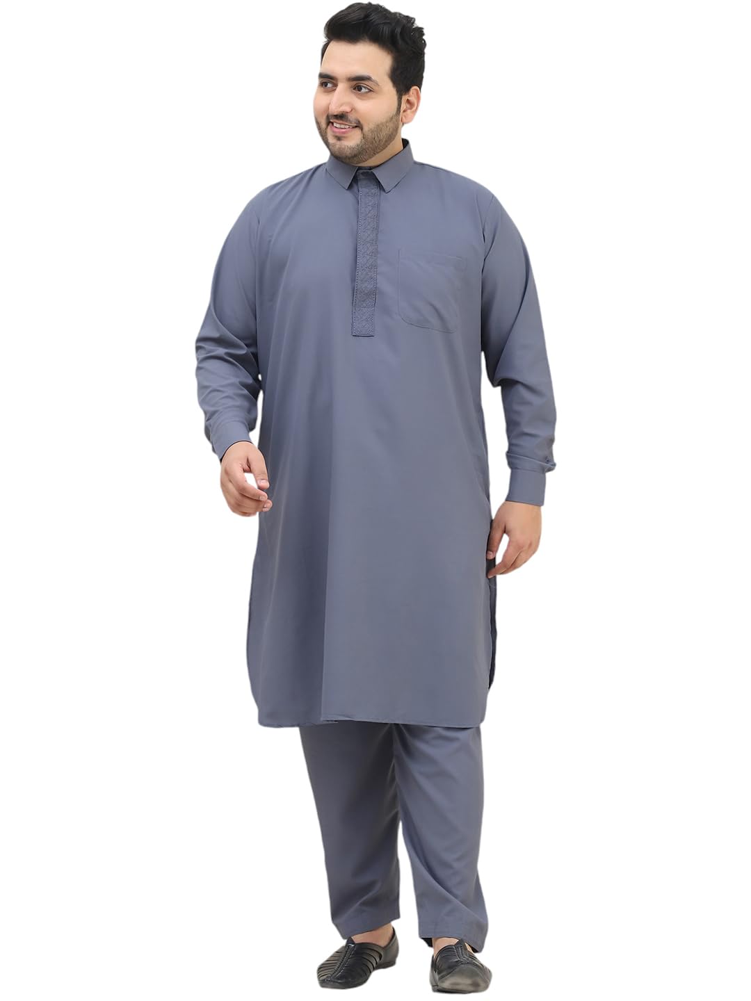 sojanya Men Cotton Blend Solid Kurta Salwar Set-picture-32