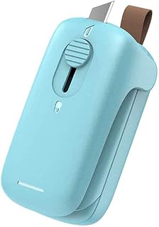 XLKJ Sellador de Bolsas, Máquina de Sellado de Calor a Presión de Mano, Sellador al Vacío para Almacenamiento de Alimento...