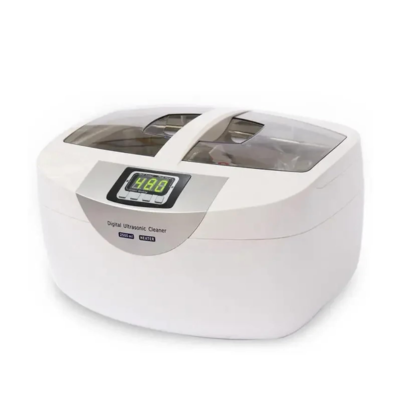 TIEOAXFT 2.5L 60W 40kH Ultrasonic Digital cleaner Baskets Jewelry Watches Heating Mute Ultrasonic Vegetable Cleaner bath