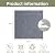24 * 24in Peel and Stick Carpet Tiles, Self Adhesive Floor Squares with Extra Soft Pad, Easy Installation for Bedroom, Living Room, Office, Rental (10, Dark Gray)