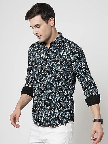 Image of ELYYORK Adwyn Peter Men's Cotton Printed Regular Fit Casual Shirt |Full Sleeve Shirt for men|shirt for men|men's shirt