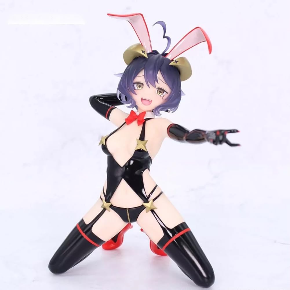 DEXSHUN Hiiragi Utena Figura Bunny Girl Magia Merengue Anime Figuras Rodillas Figura de Acción PVC Merch Estatua Escritorio Ornamento Regalos 17 cm
