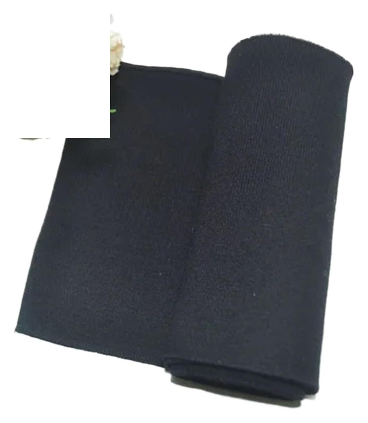 Rib Knit Cuff, Fine Ribbed Elastic Cuffs 15cm Wide 1m Multicolor for Neckline Hem Trouser Opening Sweater(Black)