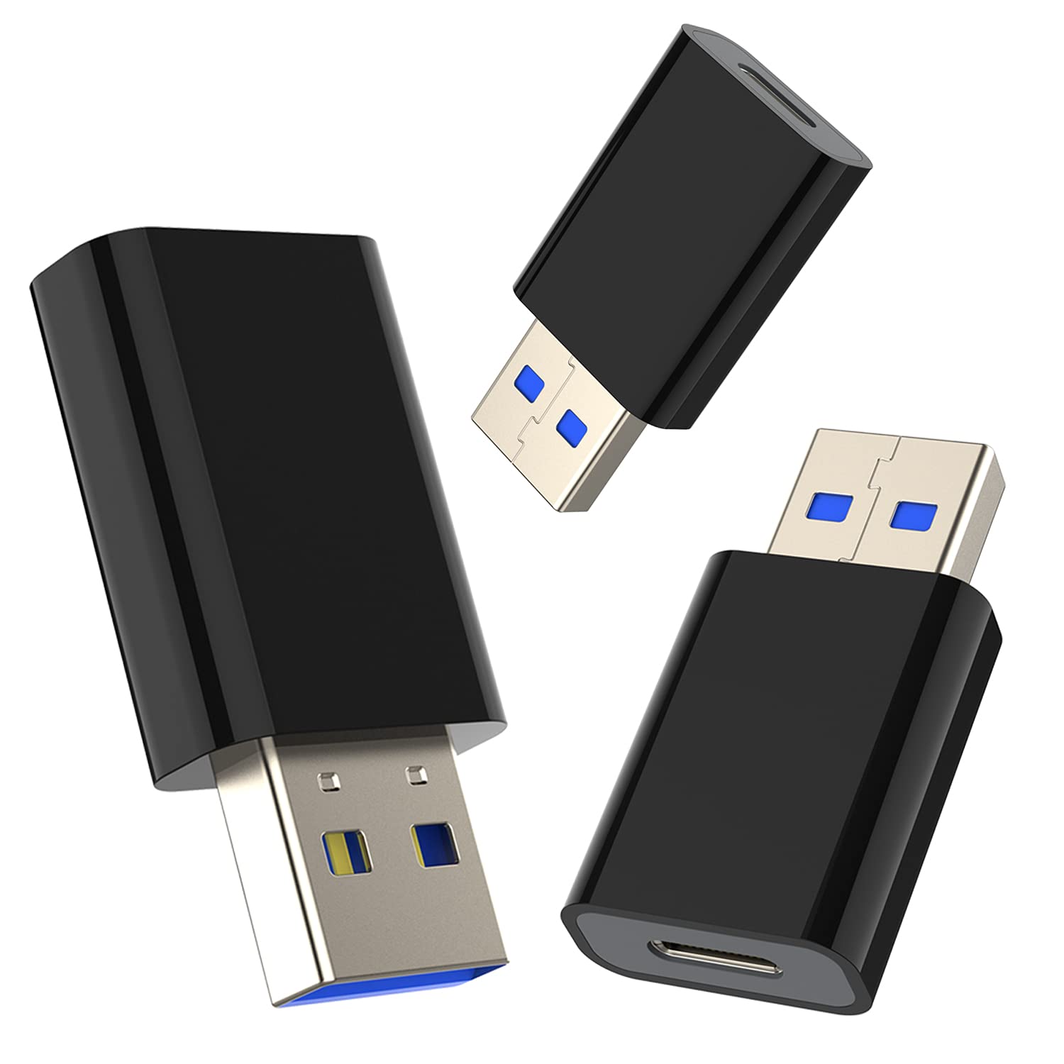 USB C Female to USB 3.0 Male OTG Adapter,Type-C to ype-A Charger Cable Adspter Compatible with iPhone 12,iPad,MacBook,Samsung Galaxy Note 10 S21 S20 Plus,Google Pixel 5 4A 3a 2 XL,Work with PC,Laptop