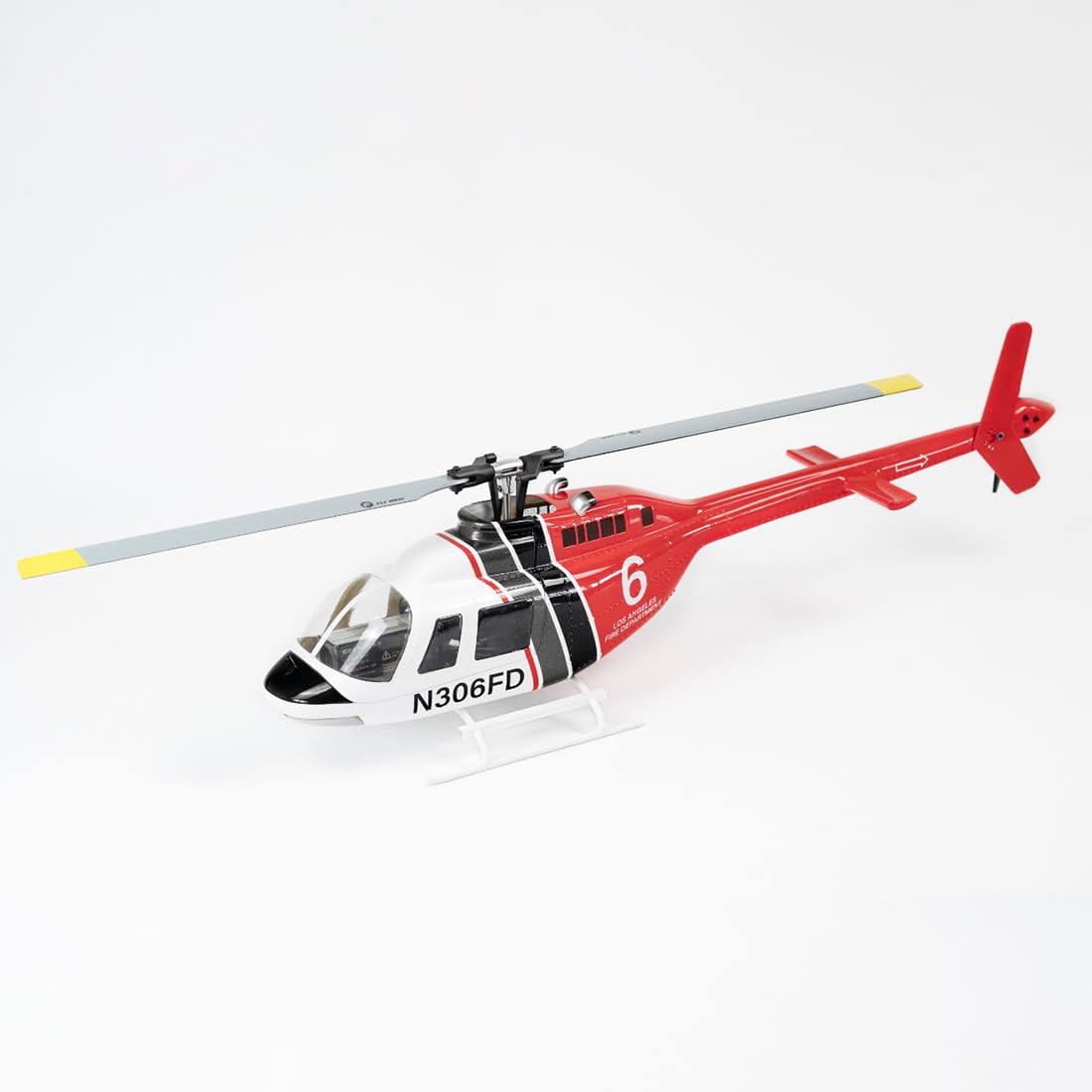 FLYWING Bell-206-V3 - Elicottero RC classe 470, 2,4 GHz 6CH, controllo di volo ACE, GPS, FBL, 4 modalità di volo, batteria 4S, RTF, M1/M2, 16+