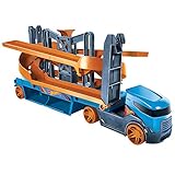 Mit dem Hot Wheels Mega Action Transporter können Kinder unzählige spannende Abenteuer erleben!
