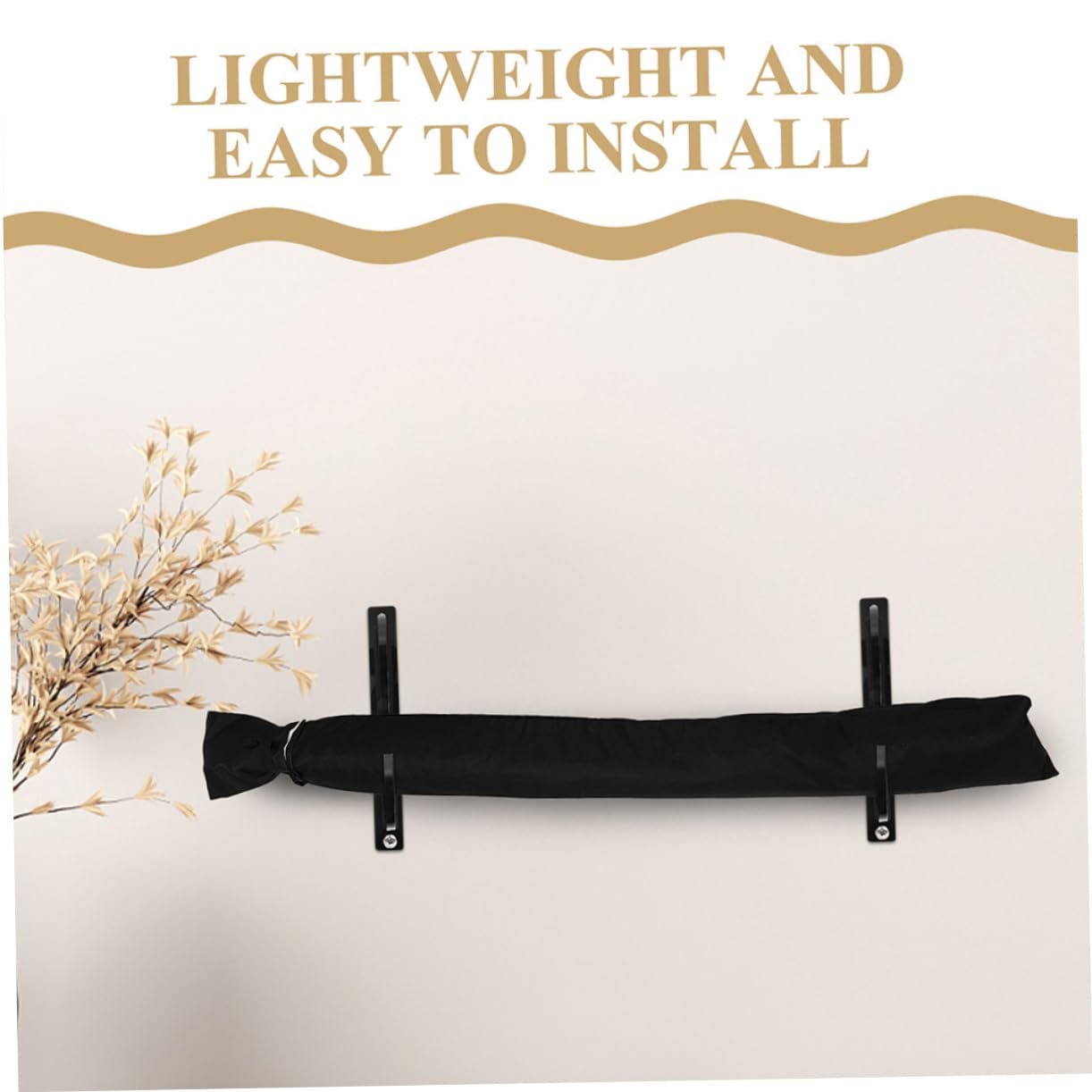 TOYANDONA Soporte de Espada para Pared, 3 Pares, Acrílico Negro